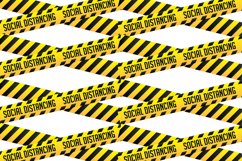 Caution Strip for social distancing_PNG file Product Image 1