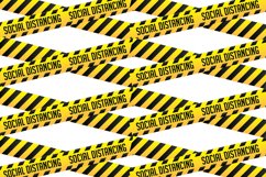 Caution Strip for social distancing_PNG file Product Image 1