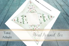 Printable FLORAL Pyramid Box Product Image 2