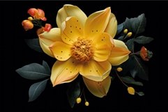 Elegant floral arrangement on dark background Product Image 1