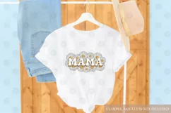 Mama Sublimation design | Mama PNG | Daisies PNG | Vintage Product Image 3
