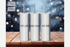 Canva Christmas tumbler mockup