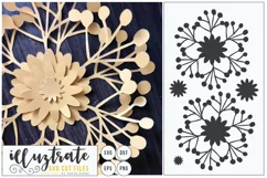 Paper Cut Flowers SVG Cut File - Paper Cutting Bundle DIY - Free Design of The Week Product Image 9