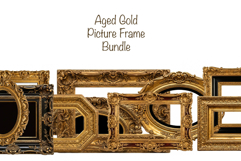 Aged Gold Picture Frames Product Image 1