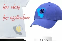 California Monograms SVG, JPG, PNG, DWG, CDR, EPS, AI Product Image 2