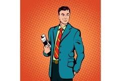 Businessman concept, comics style Product Image 1