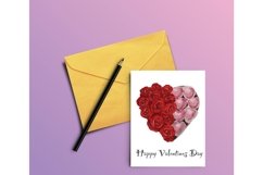Watercolor Valentines Day Love Clipart Product Image 5