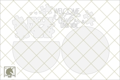 Welcome Love Lives Here Sign SVG | Valentine Family Sign SVG Product Image 3