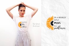 In a world full of roses be a sunflower svg, Sunflowers svg Product Image 4