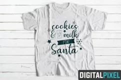Cookies and Milk For Santa SVG PNG DXF Circut Cut Silhouette Product Image 2