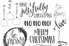 40 Christmas Photo Overlays  FREE symbols font Product Image 3