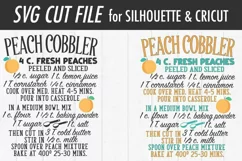 Peach Cobbler Recipe SVG | Kitchen SVG | SVG DXF Files Product Image 3