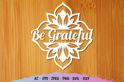 Be Grateful SVG Product Image 1