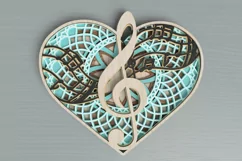 Music laser cut file - dedicated to the Love of Music Product Image 1