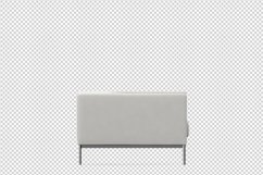 Isometric Arm Chair 3D isolated render Product Image 1