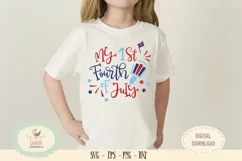 My 1st fourth of July SVG cut file American flag Product Image 1
