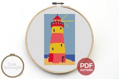 Lighthouse Cross Stitch Pattern - Instant Download PDF Product Image 1