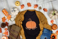 Orange Pumpkin with Glitter Dust Sublimation Clipart Product Image 2