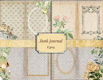 Vintage Junk journal printable Journal Pages,Scrapbook paper Product Image 4