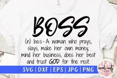 Boss Definition - Women Empowerment EPS SVG DXF PNG Product Image 1