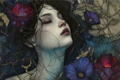 Ornate Art nouveau woman face. Generate Ai Product Image 1