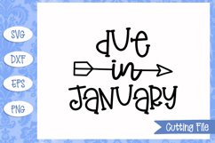 Due in January SVG File Product Image 1