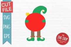 Elf Ornament Frame | Kids Christmas T-shirt SVG Product Image 1