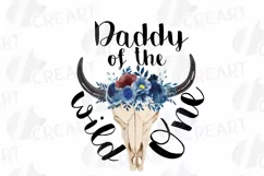 Wild One navy blue and blush floral shirt png, family shirt Product Image 8