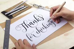 Sadhira Script Calligraphy Typeface - Free Font of The Week Product Image 11