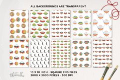 Spaceships Seamless Patterns Digital Paper Planet Watercolor Product Image 2