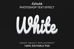 White Editable Photoshop Text Style Effect Product Image 1