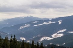 Winter cloudy landscape of the Carpathian Mountains Product Image 1