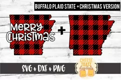 Arkansas - Buffalo Plaid State - SVG PNG DXF Cut Files Product Image 2