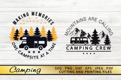 Camping SVG PNG DXF EPS Files Campsite SVG Campfire SVG Product Image 2