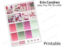 Valentine's Day Spring Printable Sticker Box Size 2"x1,5" Product Image 2