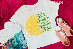 Sunflower, Be the sunshine SVG / PNG / EPS / DXF File Product Image 3