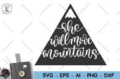 Camping -She will move mountains svg Product Image 1