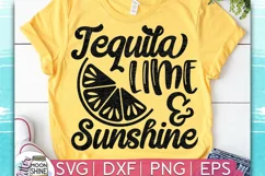 Tequila Lime & Sunshine SVG DXF PNG EPS Cutting File Product Image 1