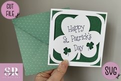 St. Patrick’s day insert card | Paper cutting | Cricut Card Product Image 4