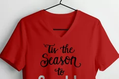 'Tis the Season Christmas SVG File, Christmas Sparkle SVG Product Image 2