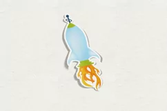 Out Of This World Alien Space Sticker svg file | png file | Product Image 3