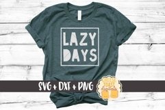 Lazy Days - Toddler SVG PNG DXF Cut Files Product Image 1
