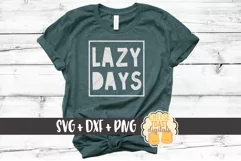 Lazy Days - Toddler SVG PNG DXF Cut Files Product Image 1