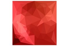 Tomato Red Abstract Low Polygon Background Product Image 1