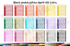 100 Blank list weekly schedule full box planner stickers Product Image 1
