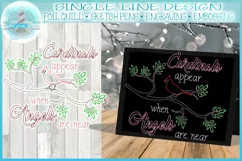 Cardinals Appear When Angels Are Near Foil Quill Single Line Product Image 1