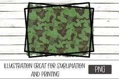 Sublimation Camo Frame PNG Design Product Image 1