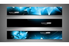 banner collection. abstract background with luminous blue Product Image 1