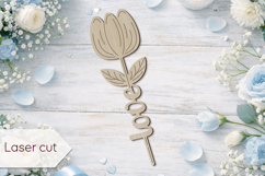 Mothers day flowers svg, Love Mom laser engraving Product Image 1