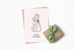 Cute cat clipart | Scandinavian kids clipart Product Image 3